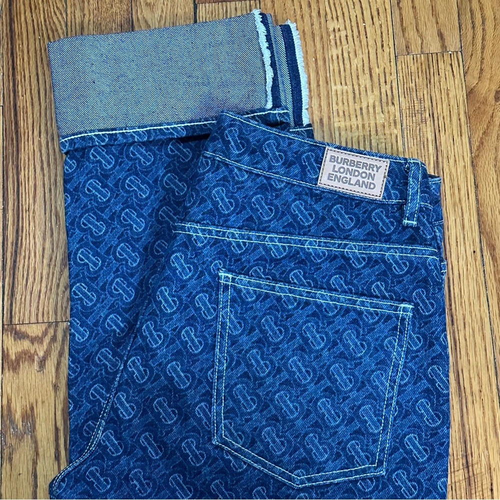 Burberry Blue Monogram Women’s Jeans